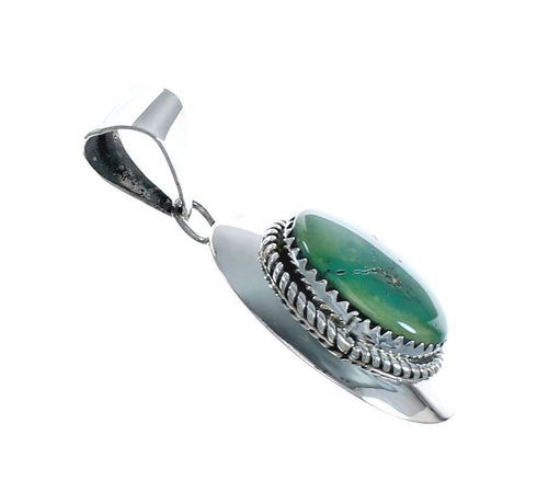 Authentic Sterling Silver Turquoise Navajo Pendant X10668