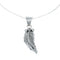 Navajo Sterling Silver Leaf Pendant 16" Box Italian Chain Necklace Set X10678