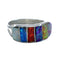 Authentic Zuni Multicolor Opal Sterling Silver Ring Size 6-1/4 X10605