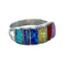 Multicolor Opal Sterling Silver Zuni Ring Size 5-3/4 X10602