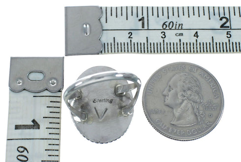 Lapis Native American And Sterling Silver Ring Size 9 X10522