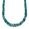 Native American Sterling Silver Turquoise Bead Necklace X10519