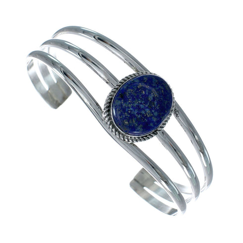 Sterling Silver Lapis Native American Cuff Bracelet X10532
