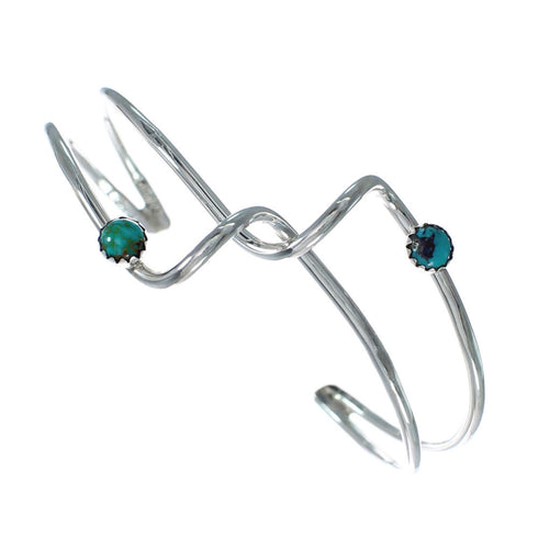 Native American Sterling Silver Turquoise Cuff Bracelet X10531