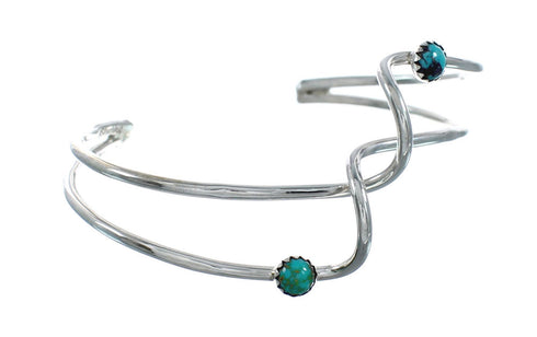 Native American Sterling Silver Turquoise Cuff Bracelet X10531