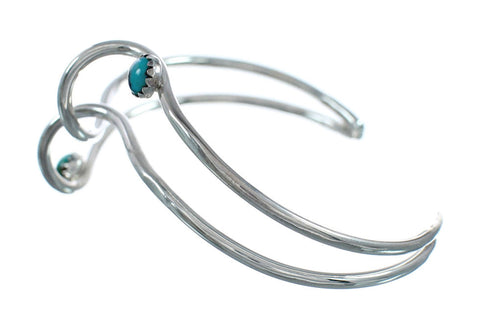 Native American Sterling Silver Turquoise Cuff Bracelet X10531