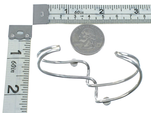 Native American Sterling Silver Turquoise Cuff Bracelet X10531