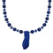 Native American Navajo Lapis Sterling Silver Bead Necklace X10492