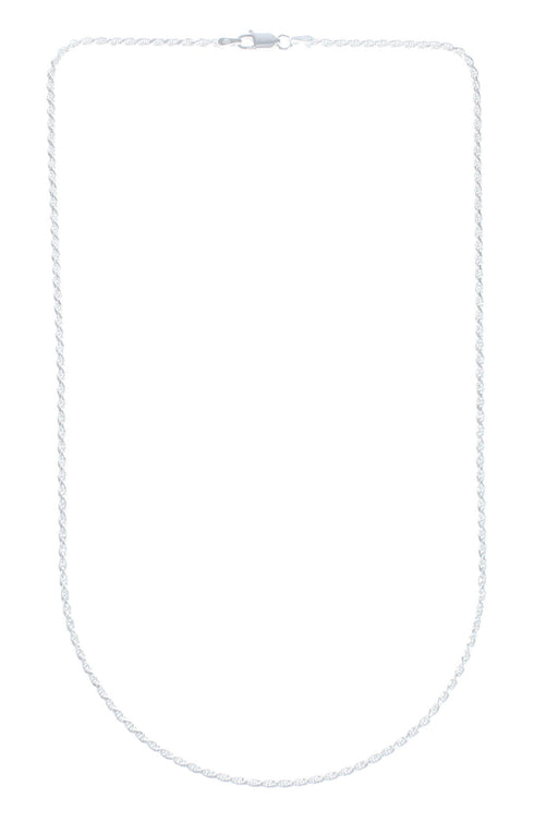 Navajo Sterling Silver Italian Rope Chain And Citrine Pendant Set X10549