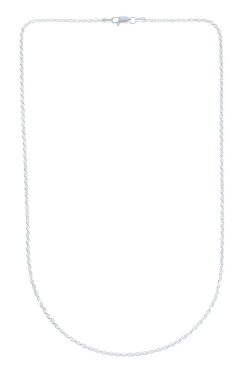 Navajo Sterling Silver Italian Rope Chain And Citrine Pendant Set X10550