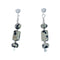 Navajo Dalmatian Sterling Silver Bead Earrings X10561