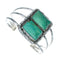 Authentic Kingman Turquoise Sterling Silver Navajo Cuff Bracelet X10638