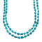 2-Strand Sterling Silver Turquoise Bead Necklace X10633