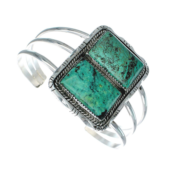 Navajo Kingman Turquoise Sterling Silver Cuff Bracelet X10704