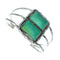 Authentic Navajo Kingman Turquoise Sterling Silver Cuff Bracelet X10705