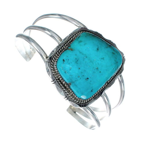 Navajo Kingman Turquoise Sterling Silver Cuff Bracelet X10711