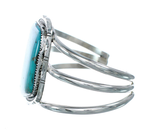 Navajo Kingman Turquoise Sterling Silver Cuff Bracelet X10711