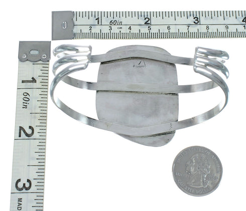 Navajo Kingman Turquoise Sterling Silver Cuff Bracelet X10711