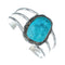 Native American Kingman Turquoise Sterling Silver Navajo Cuff Bracelet X10712