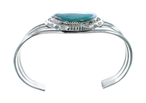 Native American Kingman Turquoise Sterling Silver Navajo Cuff Bracelet X10712