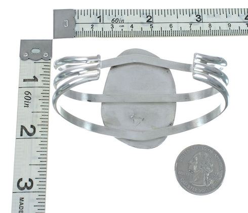 Native American Kingman Turquoise Sterling Silver Navajo Cuff Bracelet X10712