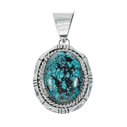 Genuine Navajo Turquoise Sterling Silver Pendant X10750