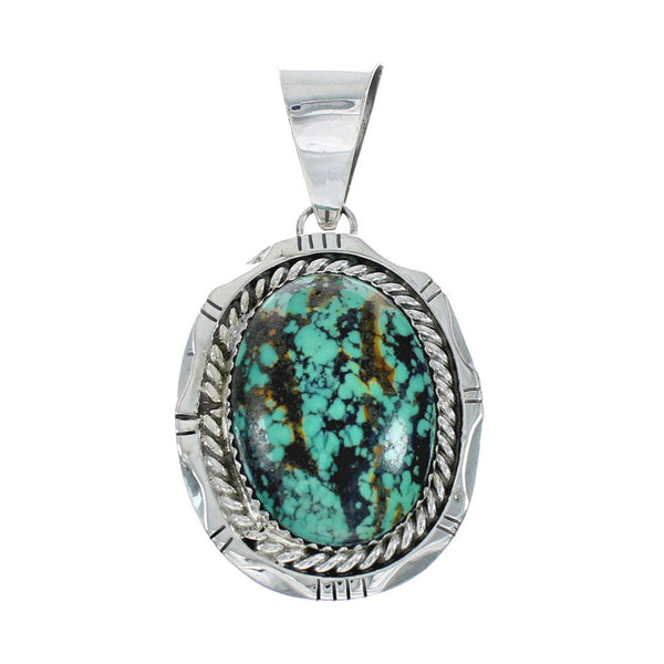 Genuine Navajo Turquoise Sterling Silver Pendant X10751