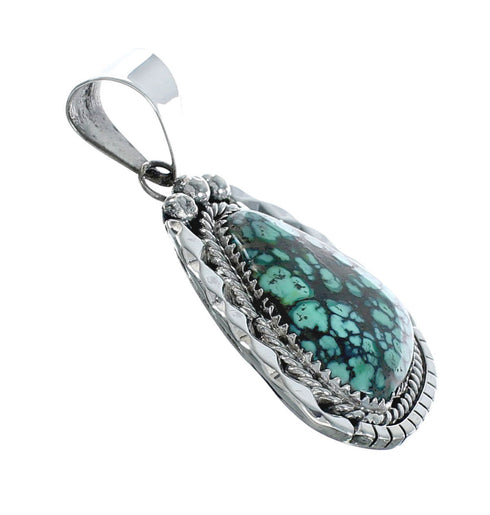 Genuine Navajo Turquoise Sterling Silver Pendant X10760