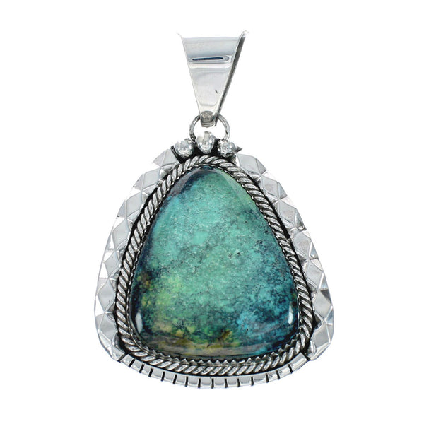 Genuine Navajo Turquoise Sterling Silver Pendant X10761