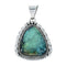Genuine Navajo Turquoise Sterling Silver Pendant X10761