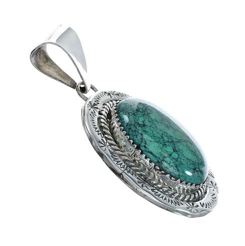 Genuine Navajo Turquoise Sterling Silver Pendant X10763