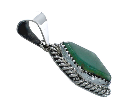 Turquoise Native American Sterling Silver Navajo Pendant X10769