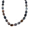 Southwest Sterling Silver Gray Jasper Bead Necklace X10797