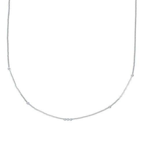 Liquid Sterling Silver Bead Necklace X10816