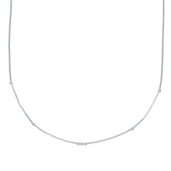 Liquid Sterling Silver Bead Necklace X10816