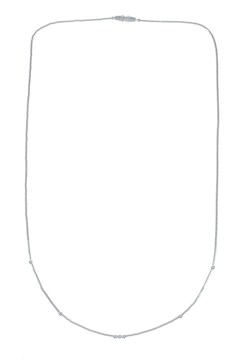 Liquid Sterling Silver Bead Necklace X10816