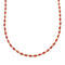 Southwestern Authentic Sterling Silver Coral Bead Necklace X10844