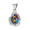 Navajo Manmade Multicolor Inlay Pendant X10958
