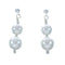Sterling Silver Mother Of Pearl Bead Post Dangle Earrings X10937