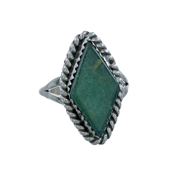 Native American Jade Sterling Silver Ring Size 5-1/2 X10948