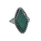Native American Jade Sterling Silver Ring Size 5-3/4 X10947