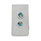 Sterling Silver And Multicolor Inlay Navajo Money Clip X10909