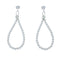 Native American Sterling Silver Bead Post Dangle Earrings X10972