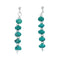 Turquoise Navajo Sterling Silver Bead Post Earrings X10817