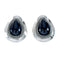 Navajo Black Onyx and Sterling Silver Post Earrings X10992