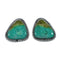 Native American Turquoise Sterling Silver Post Earrings X11025