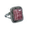 Native American Navajo Rhodochrosite And Silver Ring Size 6-1/2 X11044