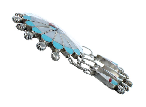 Zuni Sterling Silver Multicolor Sun Pin Pendant NN20461