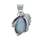 Native American Leaf Opal And Sterling Silver Pendant NN20456