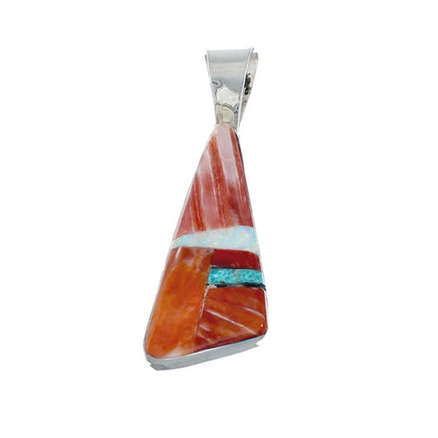 Native American Multicolor Sterling Silver Pendant NX11578
